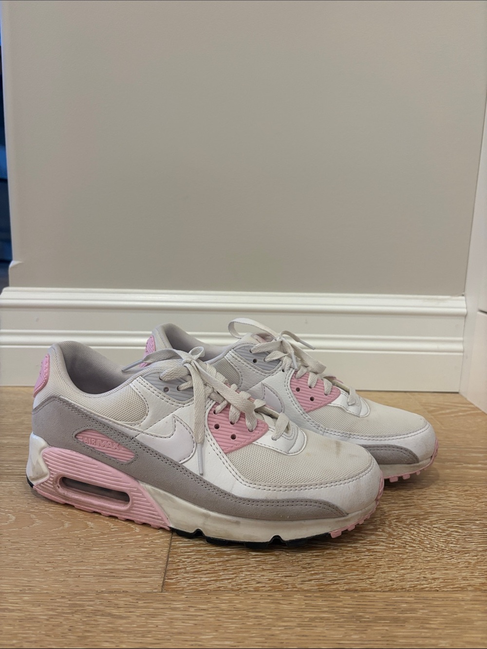 Nike Women’s Air Max Sneakers - White, Pink & Gray
